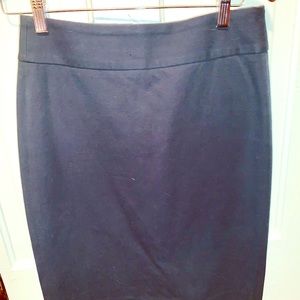 Banana Republic navy stretch pencil skirt